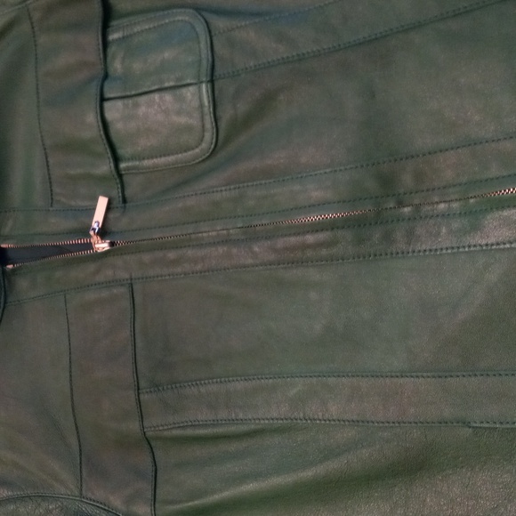 Doncaster Sport Kelly Green Leather Jacket - Picture 12 of 14